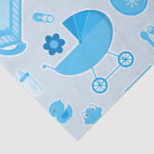 Baby shower Newborn Boy Giftwrap Tissuepapier (Detail)