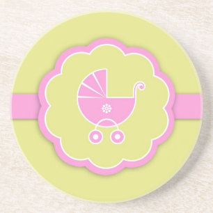 Baby shower Nieuwe Baby Meisje Onderzetter