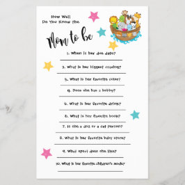 Baby shower Noah's Ark Hoe goed je de kaart kent