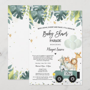 Baby shower nodigt Safari Baby shower uit Kaart
