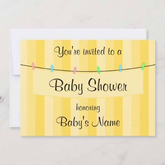 Baby shower nodigt Sjabloon uit Kaart (Voorkant)