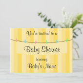 Baby shower nodigt Sjabloon uit Kaart (Staand voorkant)