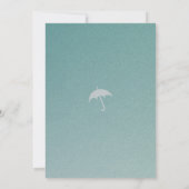 Baby shower nuage de pluie doux Invitation (Dos)