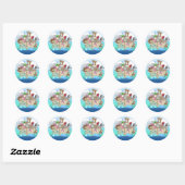 Baby shower of Birthday Cupcake  Stickers (Vel)