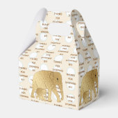 Baby shower Olifant Moeder en Baby Bedankdoosjes (Achterkant)