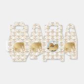 Baby shower Olifant Moeder en Baby Bedankdoosjes (Uitgevouwen)