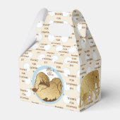 Baby shower Olifant Moeder en Baby Bedankdoosjes (Voorkant Zijde)