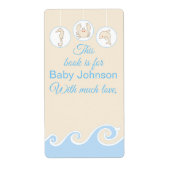 Baby shower "Onder het Zee" Bladzijde 8 Etiket (Voorkant)
