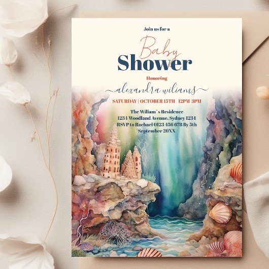 Baby shower onder het Zee Kaart