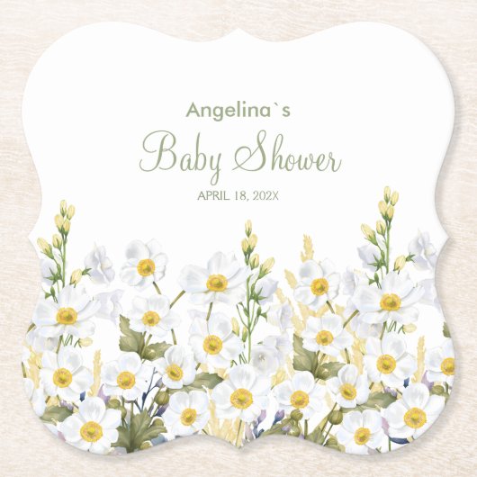 Baby shower Onderzetters (Voorkant)