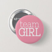 Baby shower onthullen - Team Pink Girl Button (Voorkant /achterkant)