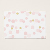 Baby shower Or Rose Devine Combien De Jeu Confetti (Dos)