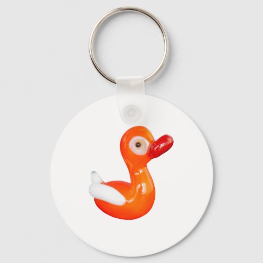 Baby shower Oranje eenden Sleutelhanger (Voorkant)