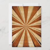 Baby shower Oranje uitnodiging (Achterkant)