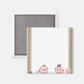 BABY SHOWER OUDER MOM DAD MAGNEET (Voorkant / Achterkant)