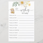 Baby shower Ours De Miel Voeux Pour Carte Bébé (Devant)