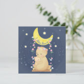 Baby shower Ours Invitation (Debout devant)