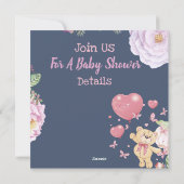 Baby shower Ours Invitation (Dos)