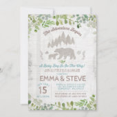 Baby shower Ours Invitation L'aventure commence (Devant)