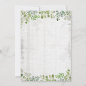 Baby shower Ours Invitation L'aventure commence (Dos)