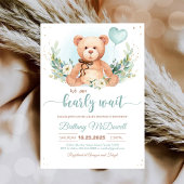 Baby shower Ours Teddy Boloons Invitations
