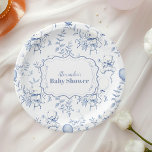 Baby shower Ours Toile De Jouy<br><div class="desc">Ajoutez une touche d'élégance à votre baby shower avec nos Plaques de Baby shower Toile De Jouy Bow. Conçues avec le motif classique et complexe Toile De Jouy, ces assiettes présentent de charmantes scènes pastorales qui incarnent le raffinement et le charme intemporels. Le délicat accent arc améliore le design, faisant...</div>