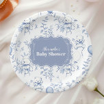 Baby shower Ours Toile De Jouy<br><div class="desc">Ajoutez une touche d'élégance à votre baby shower avec nos Plaques de Baby shower Toile De Jouy Bow. Conçues avec le motif classique et complexe Toile De Jouy, ces assiettes présentent de charmantes scènes pastorales qui incarnent le raffinement et le charme intemporels. Le délicat accent arc améliore le design, faisant...</div>
