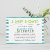 Baby shower over de Miles Kaart (Staand voorkant)