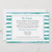 Baby shower over de Miles Kaart (Achterkant)