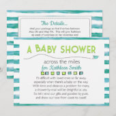 Baby shower over de Miles Kaart (Voorkant / Achterkant)