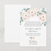 Baby shower over lange afstand informatiekaartje (Voorkant / Achterkant)