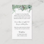 Baby shower over lange afstand informatiekaartje (Voorkant)