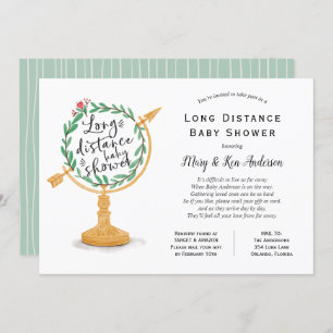 Baby shower over lange afstand per post kaart