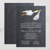 Baby shower over lange afstand per post kaart (Voorkant / Achterkant)