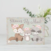 Baby shower over lange afstand per post kaart (Staand voorkant)