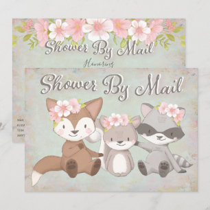 Baby shower over lange afstand per post kaart