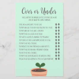 Baby shower over of onder vlieger flyer