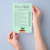 Baby shower over of onder vlieger flyer (Hand)