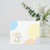 Baby shower Paci Bunny Carte de remerciements (Debout devant)