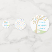 Baby shower Paci Bunny Confetti (Voorkanten)