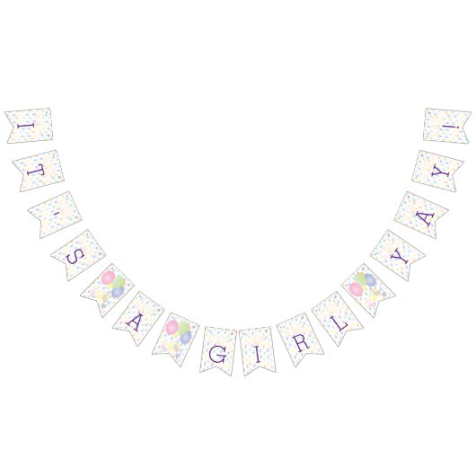 Baby shower Paci Bunny, Swallowtail Banner (Alle)