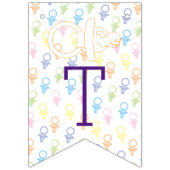 Baby shower Paci Bunny, Swallowtail Banner (Tweede vlag)