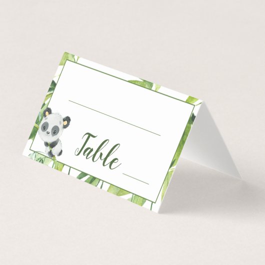 Baby shower Panda et Bambou Anniversaire Numéro de (Front)