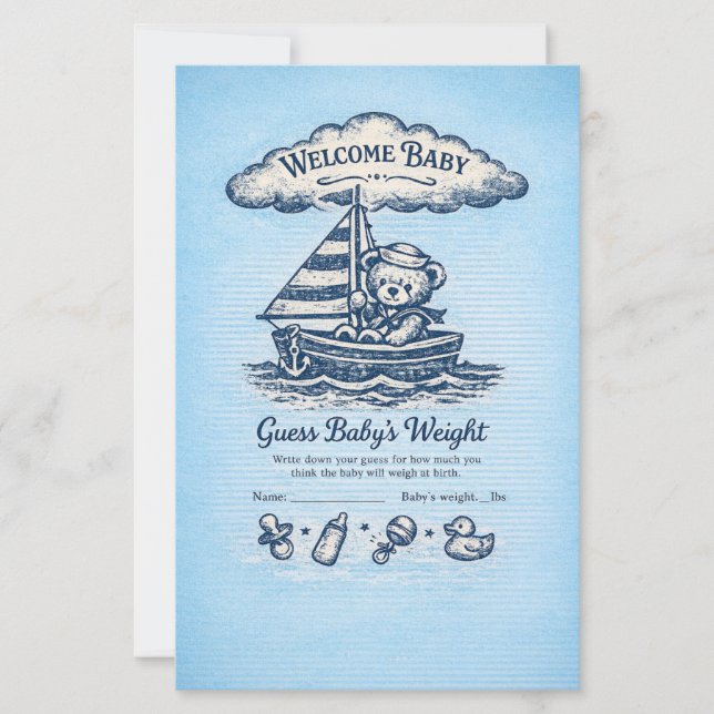 Baby Shower Papieren Vellen (Voorkant)