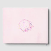 Baby shower papillon rose et violet livre d'or (Verso)