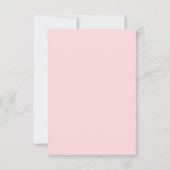 Baby shower papillon rose merci note (Dos)