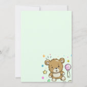 Baby shower Par Courrier Invitation (Dos)