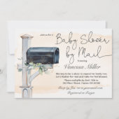 Baby shower par invitation par courrier (Devant)