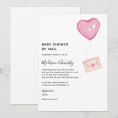 Baby shower par invitation par courrier (Devant / Derrière)