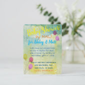 Baby shower par la poste Ballons Invitation (Debout devant)